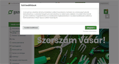 Desktop Screenshot of gazdabolt.hu